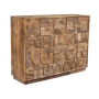 КОМОД С 25 ЧЕКМЕДЖЕТА ОТ МАСИВ МАНГО ДЖАЙПУР 128/37/91 СМ