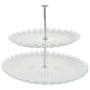 FLOWER POWER SILVER ПЛАТО НА НИВА 28х21 CM