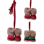 BOOTS VELVET КОЛЕДНА ВИСУЛКА БОТУШКИ 35 СМ АСОРТИ