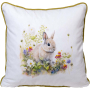 EASTER FLOWER RABBIT ДЕКО ВЪЗГЛАВНИЦА С ЦИП