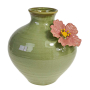 FLOWER КЕРАМИЧНА ВАЗА С ЦВЕТЕ 28 СМ