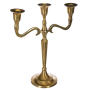 CANDELABRA СВЕЩНИК ЗА ТРИ СВЕЩИ H:27 СМ ЗЛАТИСТ