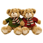 HOLY CHRISTMAS КОЛЕДНА ПЛЮШЕНА ИГРАЧКА МЕЧЕ 25 СМ АСОРТИ