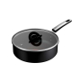 TEFAL EXCELLENCE PLUS BLACK КАСЕРОЛА С КАПАК 24СМ