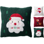XMAS TEDDY ДЕКОРАТИВНА ВЪЗГЛАВНИЦА 40/40 СМ АСОРТИ