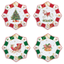 XMAS CHRISTMAS TALE СЕТ 4 БР ДЕСЕРТНИ ЧИНИИ 16СМ