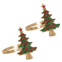 TREE СЕТ 2 БР. КОЛЕДНИ ПРЪСТЕНИ ЗА САЛФЕТКИ 4.9/4.4 СМ