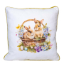 EASTER RABBIT BASKET ДЕКО ВЪЗГЛАВНИЦА С ЦИП