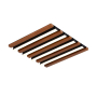 WOOD ПЛАФОНИЕРА 30X30СМ 15W 3000К