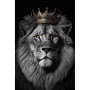 CROWN КАРТИНА КАНАВА С БЛЯСЪК 85/113 CM