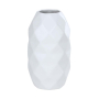 GEOMETRIC WHITE РЪЧНО ИЗРАБОТЕНА ВАЗА 30 СМ