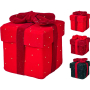 GIFTBOX VELVET КОЛЕДНА ДЕКОРАЦИЯ ПОДАРЪК 10 СМ АСОРТИ