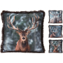 XMAS VELVET DEER ДЕКО ВЪЗГЛАВНИЦА 45Х45СМ