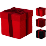 GIFTBOX VELVET КОЛЕДНА ДЕКОРАЦИЯ ПОДАРЪК 20 СМ АСОРТИ