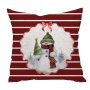 XMAS VINTAGE SNOWMAN КОЛЕДНА ДЕКО ВЪЗГЛАВНИЦА С ЦИП 45/45СМ