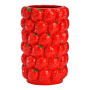 STRAWBERRY КЕРАМИЧНА ВАЗА С ЯГОДИ 12/19 СМ
