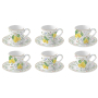 FLEURS ET CITRONS СЕРВИЗ ЗА ЕСПРЕСО 12 БР 100 МЛ