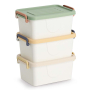 COLORS СЕТ 3 БР. КУТИИ ЗА СЪХРАНЕНИЕ С КАПАК 30/21/13 СМ