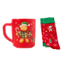 XMAS GINGER JOY ЧАША ЗА ТОПЛИ НАПИТКИ 260МЛ + ЧОРАПИ