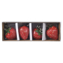 STRAWBERRY СЕТ 4 БР. ТЕЖЕСТИ ЗА ПОКРИВКА