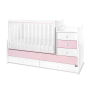 MAXI PLUS NEW БЕБЕШКО ТРАНСФОРМИРАЩО СЕ ЛЕГЛО БЯЛО/ORCHID PINK 70/160 СМ
