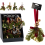 КОЛЕДНА ДЕКОРАЦИЯ СЪС ЗВЪНЧЕ 17 СМ АСОРТИ