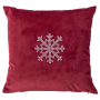 XMAS SNOWFLAKE КОЛЕДНА КАЛЪФКА ЗА  ВЪЗГЛАВНИЦА 43/43СМ
