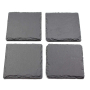 STONE SQUARE СЕТ КАМЕННИ ПОДСТАВКИ ЗА ЧАШИ 4 БР 10х10СМ
