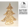LED TREE СВЕТЕЩА КОЛЕДНА ДЕКОРАЦИЯ ЕЛХА 40 СМ