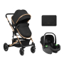 BLACK AMAIA 2024 ДЕТСКА КОЛИЧКА 3 В 1 С ТРАНСФ.СЕДАЛКА