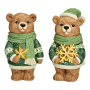 BEAR КОЛЕДНА СТАТУЕТКА МЕЧЕ 18 СМ АСОРТИ