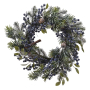 FROSTED BLUE BERRIES КОЛЕДЕН ВЕНЕЦ 40 СМ