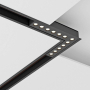 SLIM25 МАГНИТЕН LED ЪГЪЛ  LEMINI LED 12W 3000K ЧЕРЕН