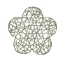 BLUME GRÜN ПОДЛОЖКА ЗА СЕРВИРАНЕ 42/40/0,2CM
