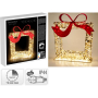 GIFT BOX СВЕТЕЩА КОЛЕДНА ДЕКОРАЦИЯ ПОДАРЪК 63 СМ