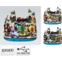 CHRISTMAS VILLAGE КОЛЕДНА СТАТУЕТКА С ДВИЖЕНИЕ И СВЕТЛИНА 33.5/25.3/28.5 СМ АСОРТИ