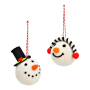 SNOWMAN КОЛЕДНА ВИСУЛКА ЗА ЕЛХА СНЕЖЕН ЧОВЕК 6 СМ АСОРТИ