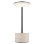 LAURENA LED АКУМУЛАТОРНА НАСТОЛНА ЛАМПА ОТ ТРАВЕРТИН 3W 120LM CCT 2700-6000K