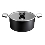 TEFAL EXCELLENCE PLUS BLACK ТЕНДЖЕРА С КАПАК 24СМ