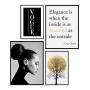 VOGUE СЕТ 4 БР. КАРТИНИ 2X30/40 СМ, 2X20/30 СМ
