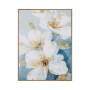 WHITE BLOSSOMS КАРТИНА С РАМКА 60/80 СМ