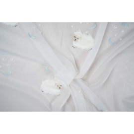 ZUZU  ДЕТСКИ ПЛАТ ТЪНЪК С 3D БРОДЕРИЯ 300СМ