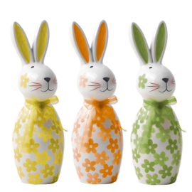 A LUCKY RABBIT ВЕЛИКДЕНСКИ ЗАЕК С ПАНДЕЛКА 9/8.7/26.7 СМ АСОРТИ