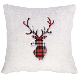XMAS DEER КОЛЕДНА ДЕКО ВЪЗГЛАВНИЦА С ЦИП 45/45СМ