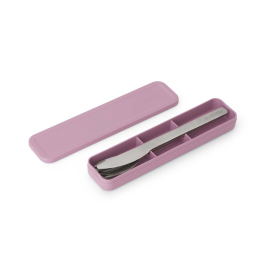 MAKE & TAKE LILAC PINK СЕТ 3 БР. ПРИБОРИ ЗА ХРАНЕНЕ В КУТИЯ