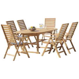 ГРАДИНСКИ КОМПЛЕКТ МАСА С 6 СТОЛА