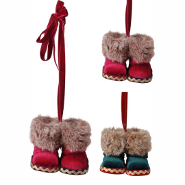 BOOTS VELVET КОЛЕДНА ВИСУЛКА БОТУШКИ 35 СМ АСОРТИ