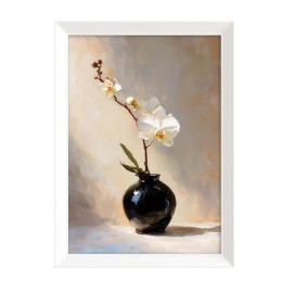 WHITE ORCHID КАРТИНА С РАМКА 56/75 СМ