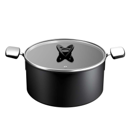 TEFAL EXCELLENCE PLUS BLACK ТЕНДЖЕРА С КАПАК 28СМ