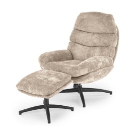 ФОТЬОЙЛ ПАСКАЛ С ПОДЛАКЪТНИЦИ, ВЪРТЯЩ МЕХАНИЗЪМ И ТАБУРЕТКА ВАРИО 80/90/100 + 50/42/45 СМ